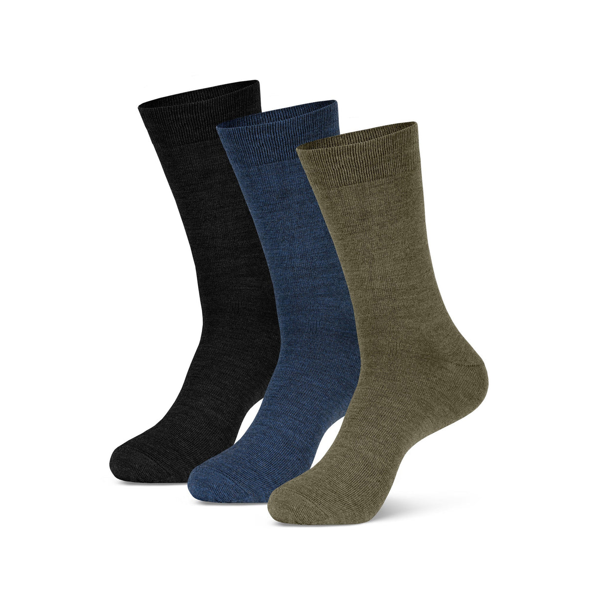 Men's Merino Wool Crew Socks – Breathable, Odour-Resistant Knit with Easy-Care Machine Washable Finish