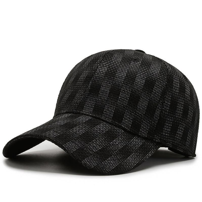 Miller Men's Dark Plaid Cotton Baseball Cap – view 1
