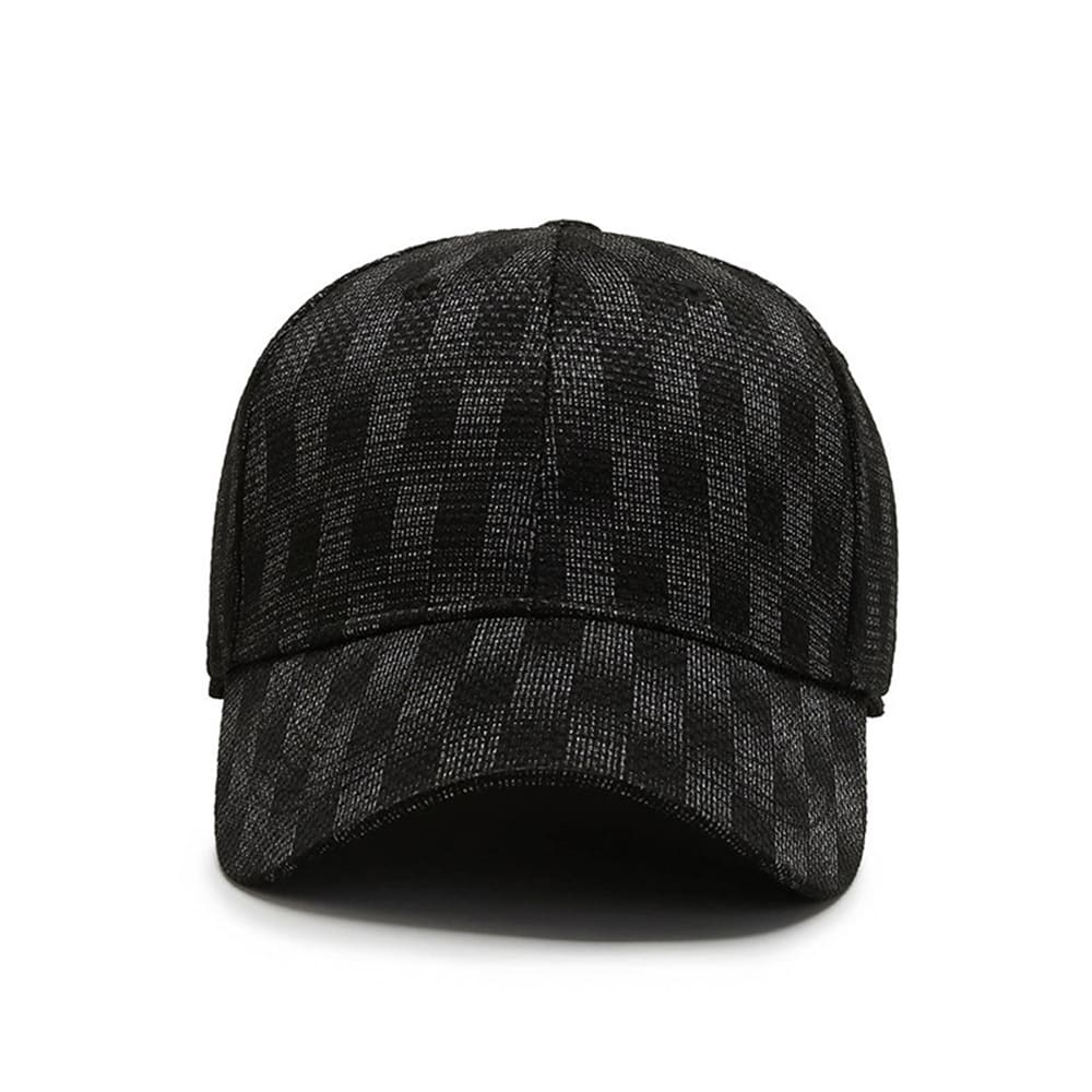 Miller Men's Dark Plaid Cotton Baseball Cap – view 4