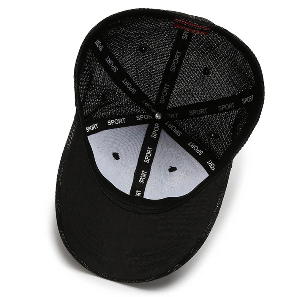 Miller Men's Dark Plaid Cotton Baseball Cap – view 7