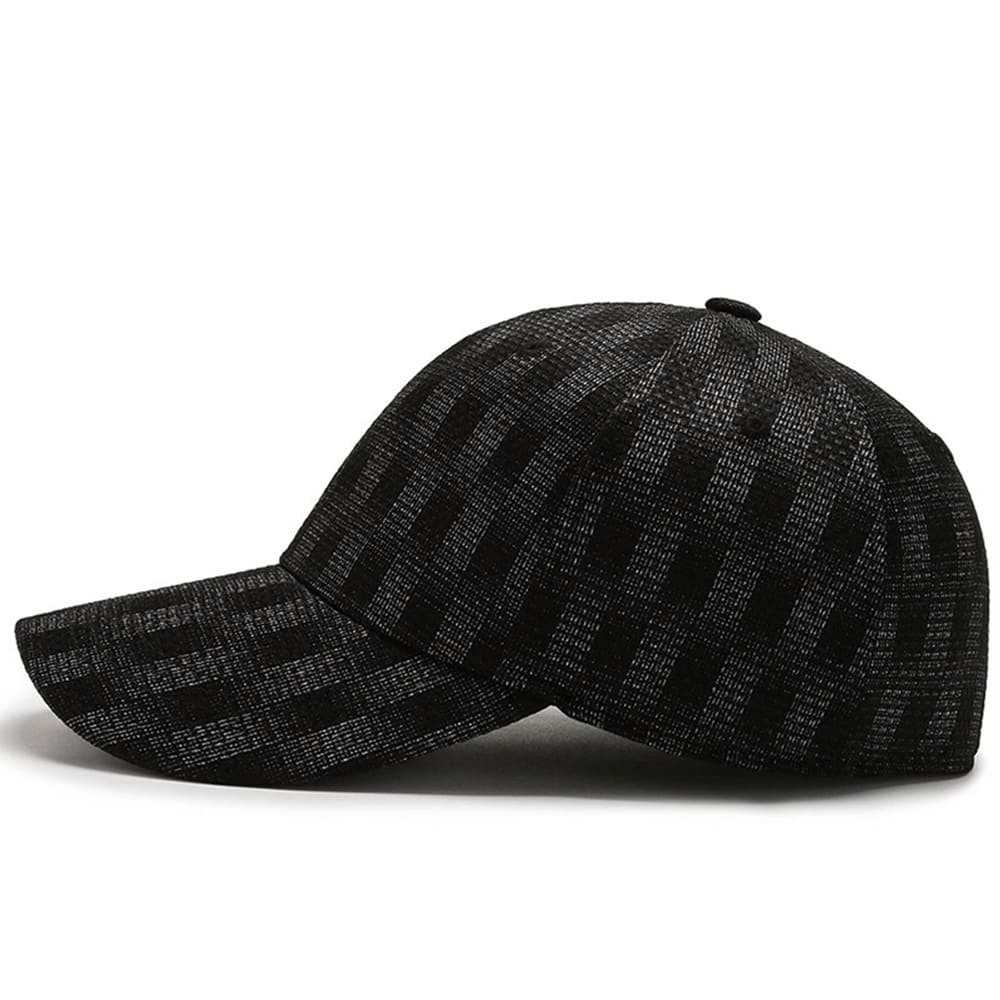 Miller Men's Dark Plaid Cotton Baseball Cap – view 5
