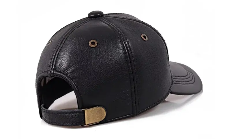 Monaitte Men's Cowhide Leather Baseball Cap – view 6