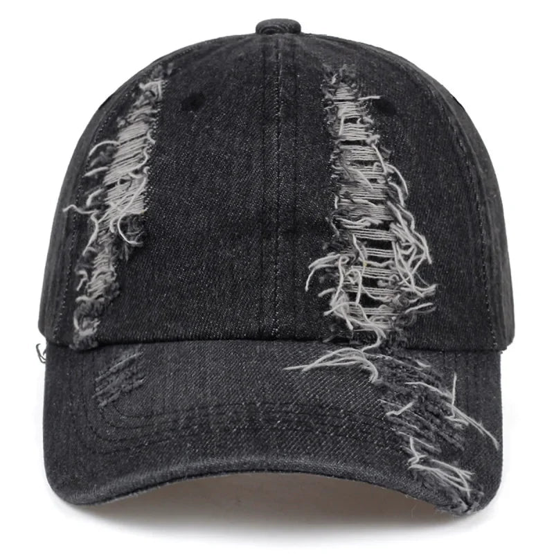 Mumford Men's Scratched Denim Baseball Cap – view 6