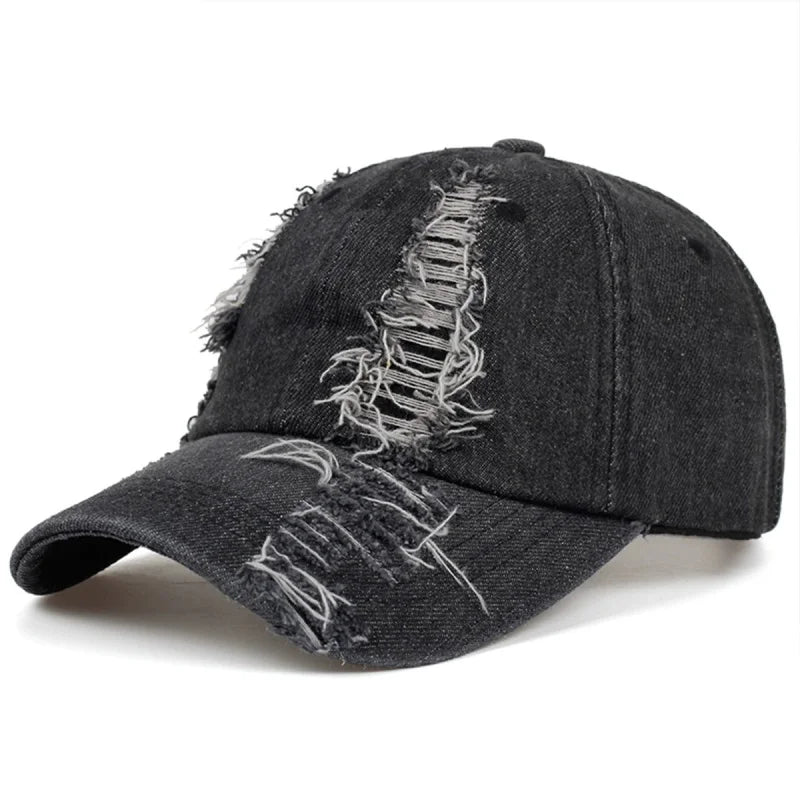 Mumford Men's Scratched Denim Baseball Cap – view 3