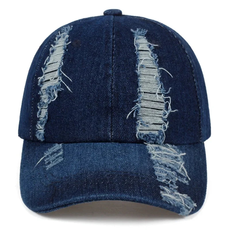 Mumford Men's Scratched Denim Baseball Cap – view 7