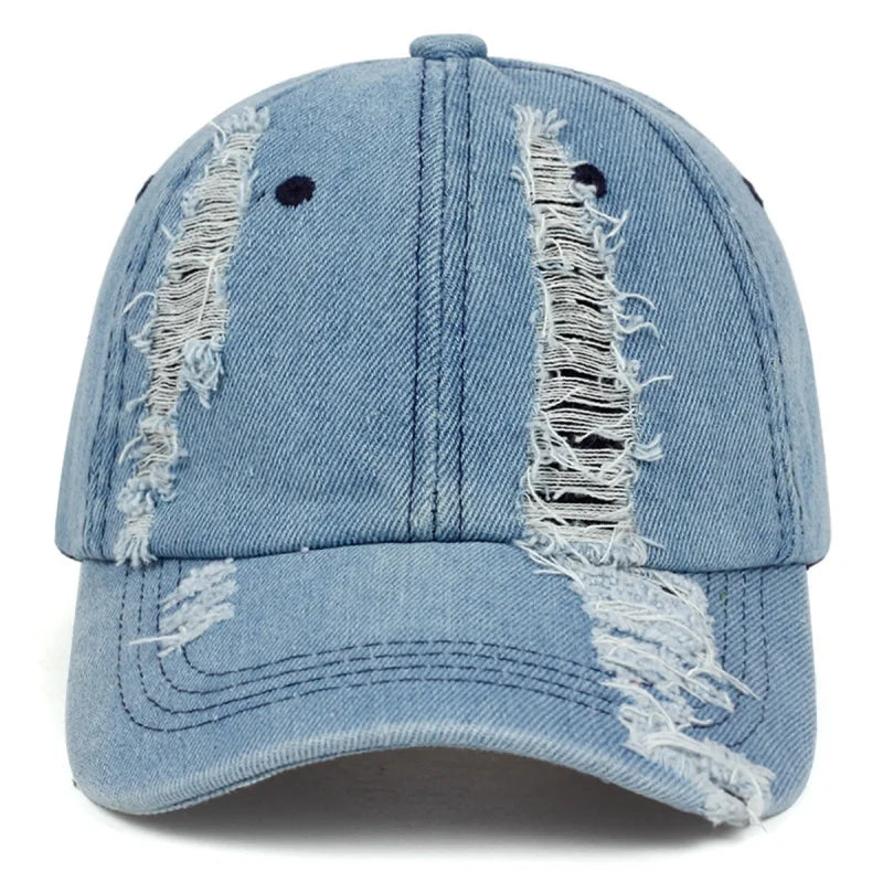 Mumford Men's Scratched Denim Baseball Cap – view 5