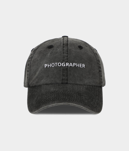 Photographer Men's Embroidered Washed Cotton Baseball Cap – view 1