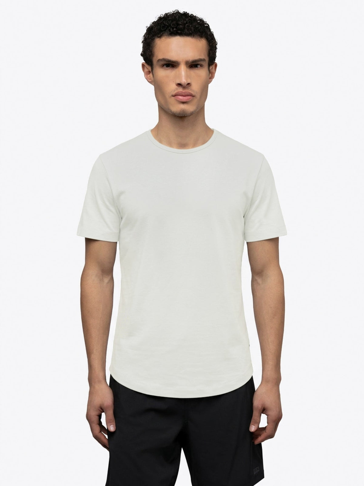 Men's Active Curved Hem T-Shirt in Nimbus – view 2