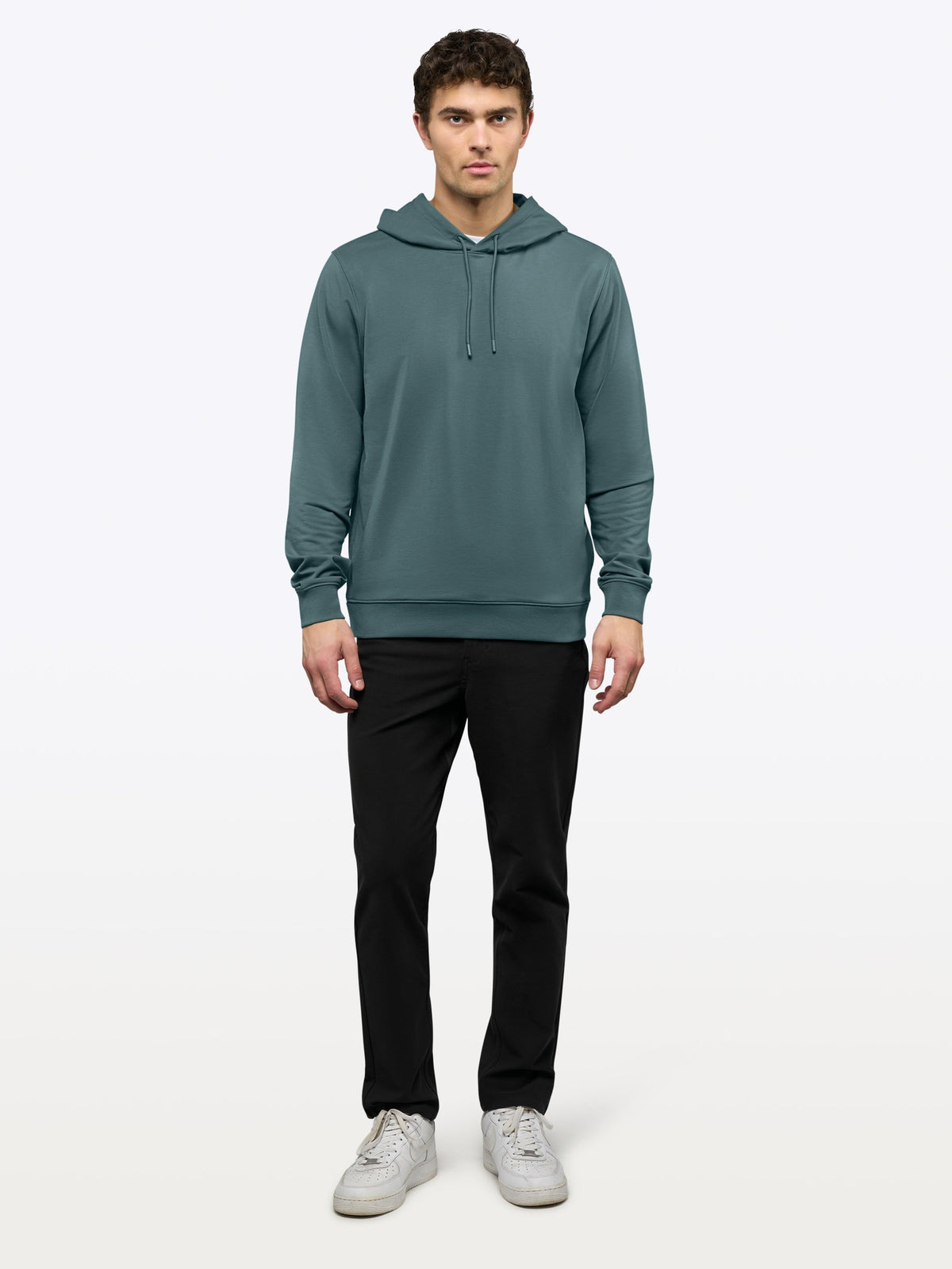 Men's French Terry Pullover Hoodie in North Atlantic – view 4
