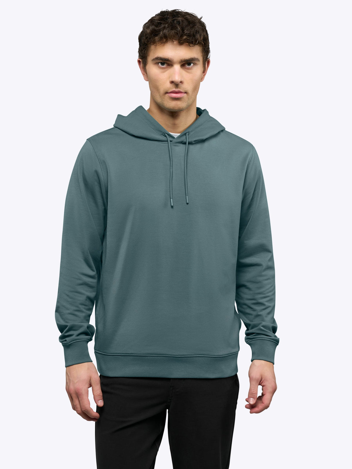 Men's French Terry Pullover Hoodie in North Atlantic – view 2
