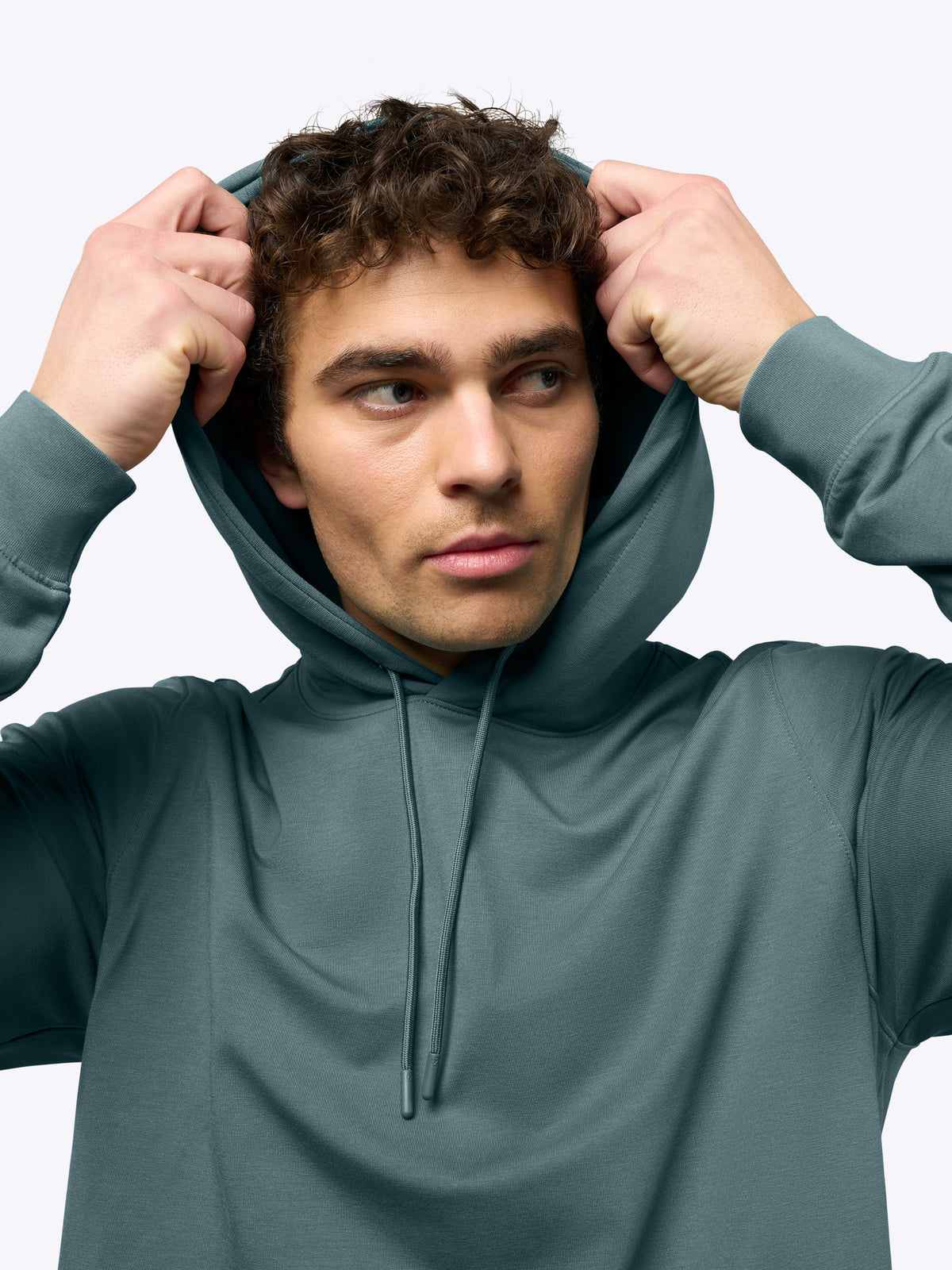 Men's French Terry Pullover Hoodie in North Atlantic – view 7