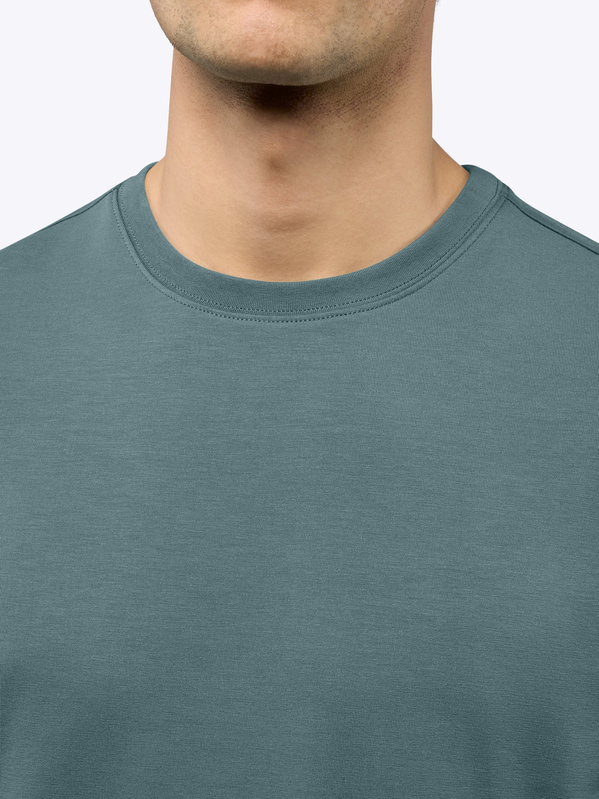 Men's French Terry Split-Hem Crew Neck Sweatshirt in North Atlantic – view 5