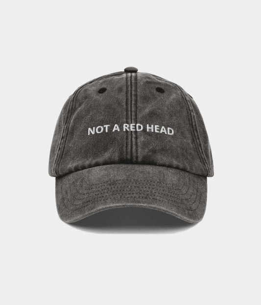 Not a Red Head Men's Embroidered Washed Cotton Baseball Cap – view 1