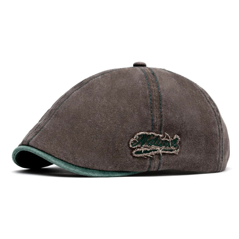 Natural Men's Vintage Cotton Gatsby Cap – view 8