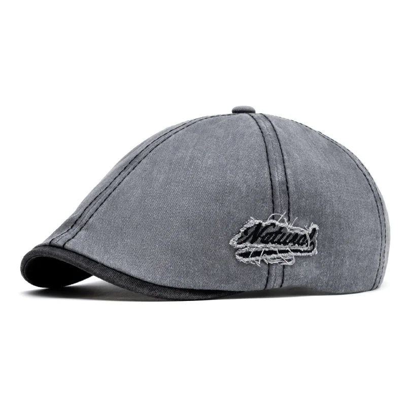 Natural Men's Vintage Cotton Gatsby Cap – view 6