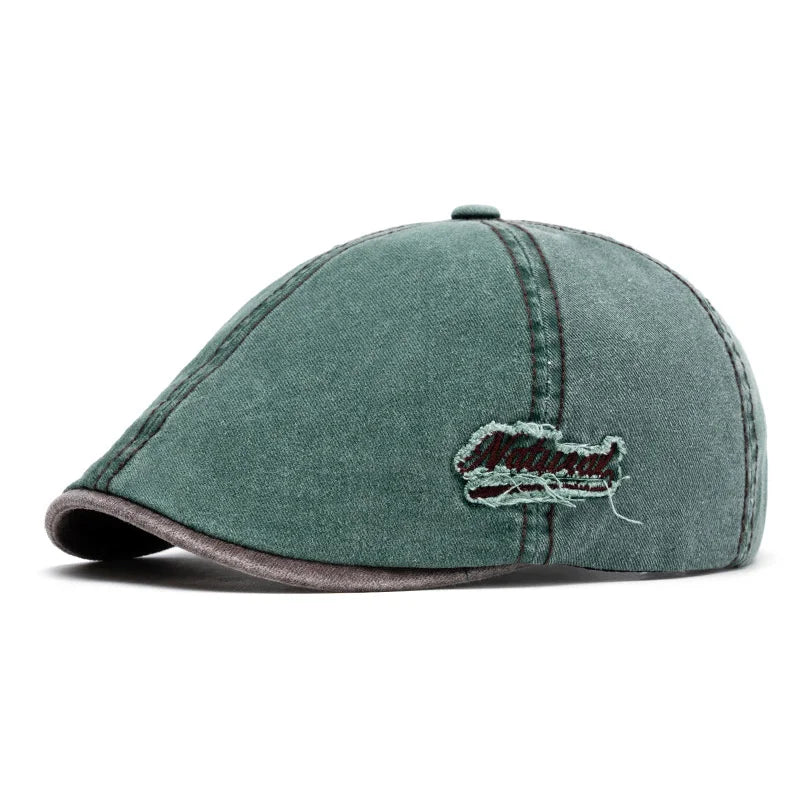 Natural Men's Vintage Cotton Gatsby Cap – view 5