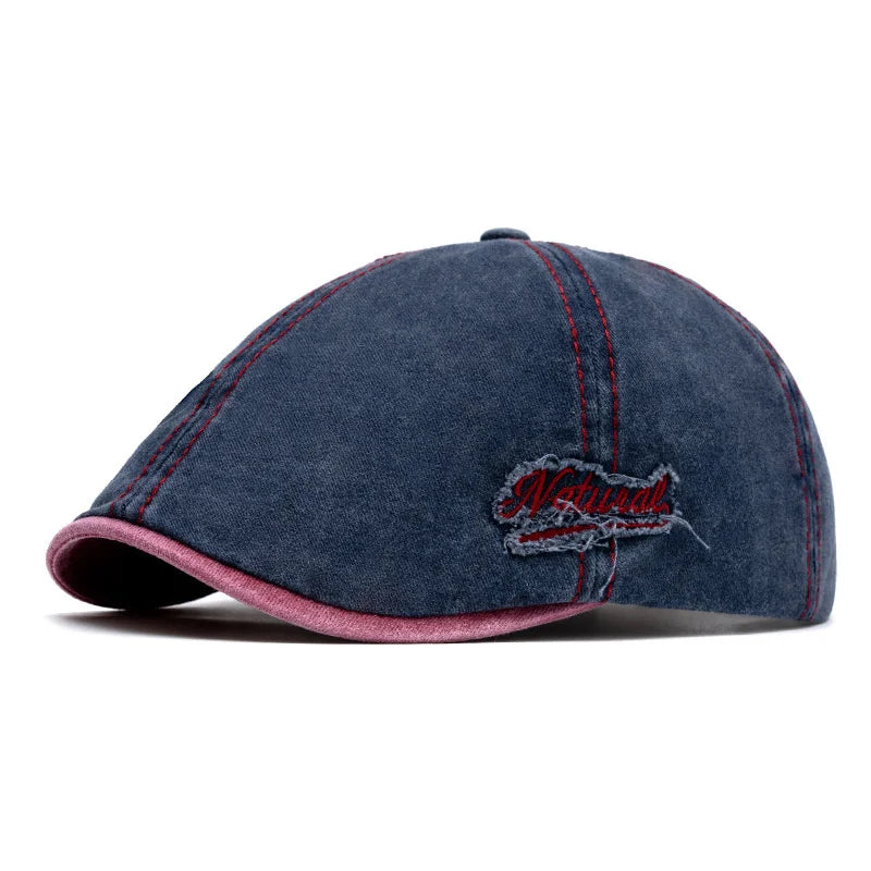 Natural Men's Vintage Cotton Gatsby Cap – view 7