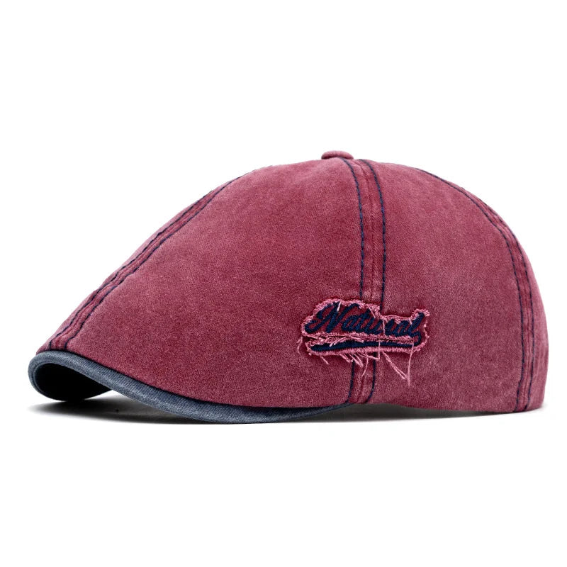 Natural Men's Vintage Cotton Gatsby Cap – view 4