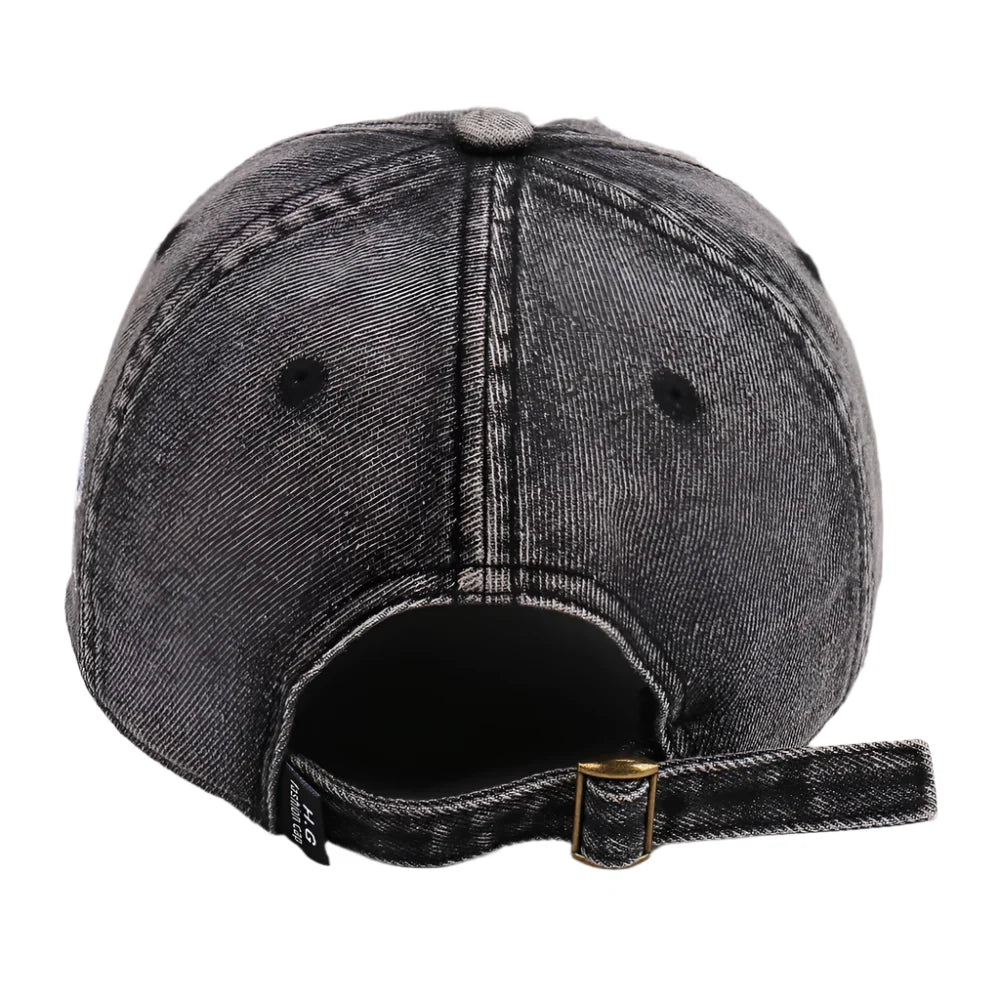 Never Give Up Men's Distressed Baseball Cap – view 10