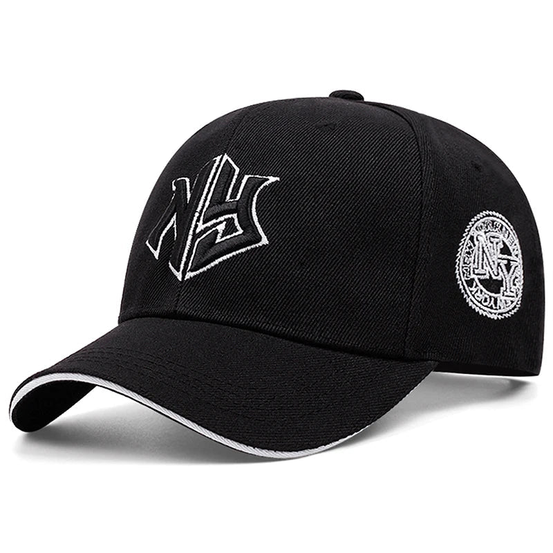 Men's Organic Cotton Blend Baseball Cap – "New York" Embroidered Front, Breathable, Adjustable 55–61 cm