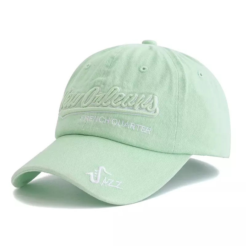 New Orleans French Quarter Jazz Men's Cotton Baseball Cap – view 6