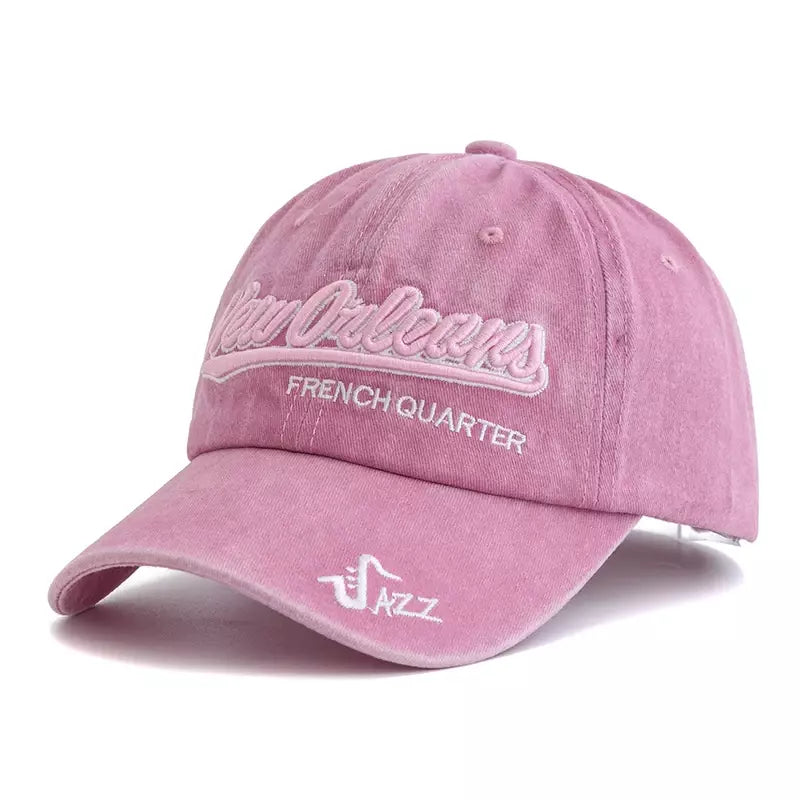 New Orleans French Quarter Jazz Men's Cotton Baseball Cap – view 8