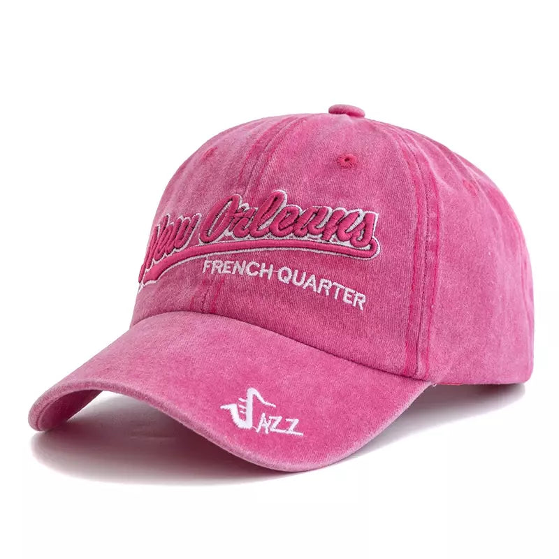 New Orleans French Quarter Jazz Men's Cotton Baseball Cap – view 9