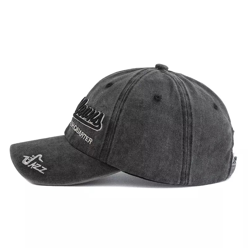 New Orleans French Quarter Jazz Men's Cotton Baseball Cap – view 13