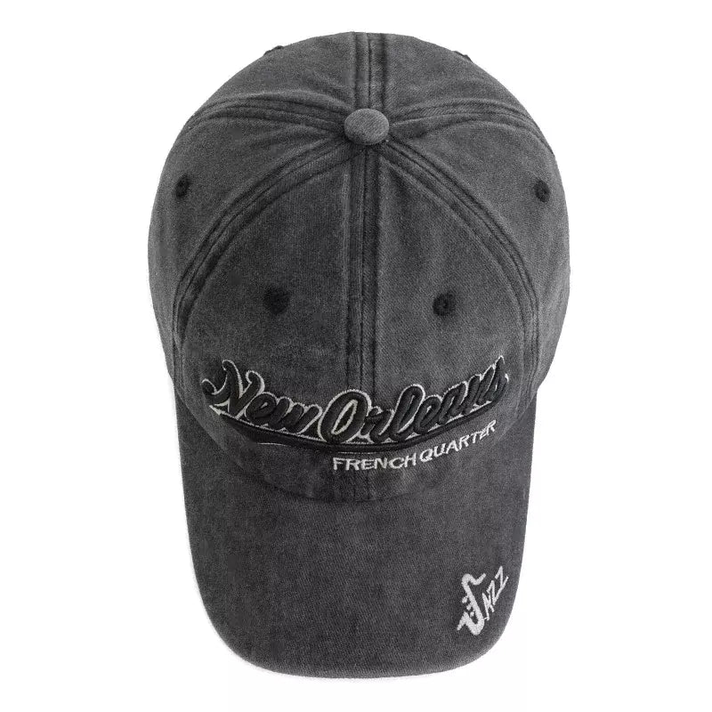 New Orleans French Quarter Jazz Men's Cotton Baseball Cap – view 14