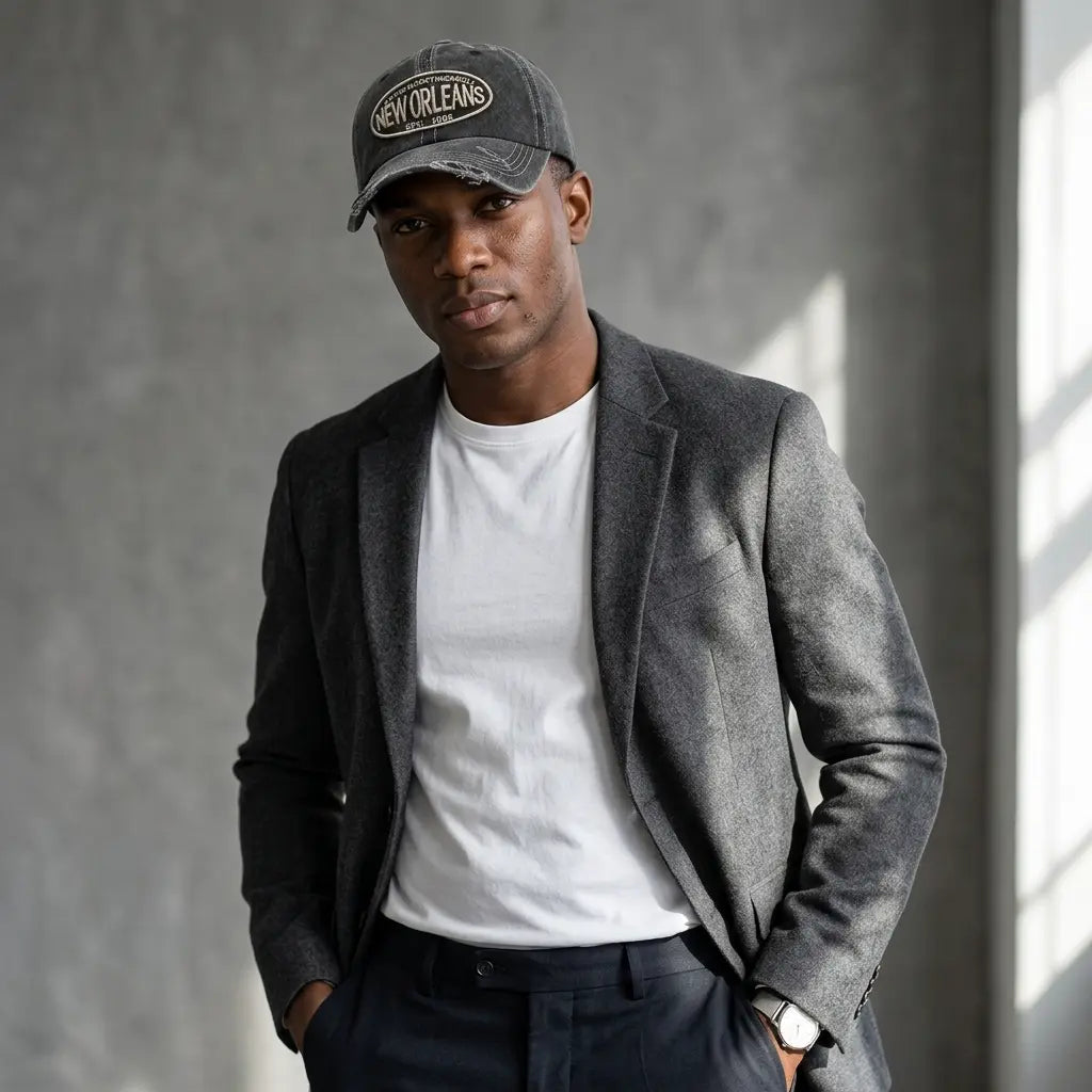 New Orleans Men's Vintage Ripped Baseball Cap – view 13