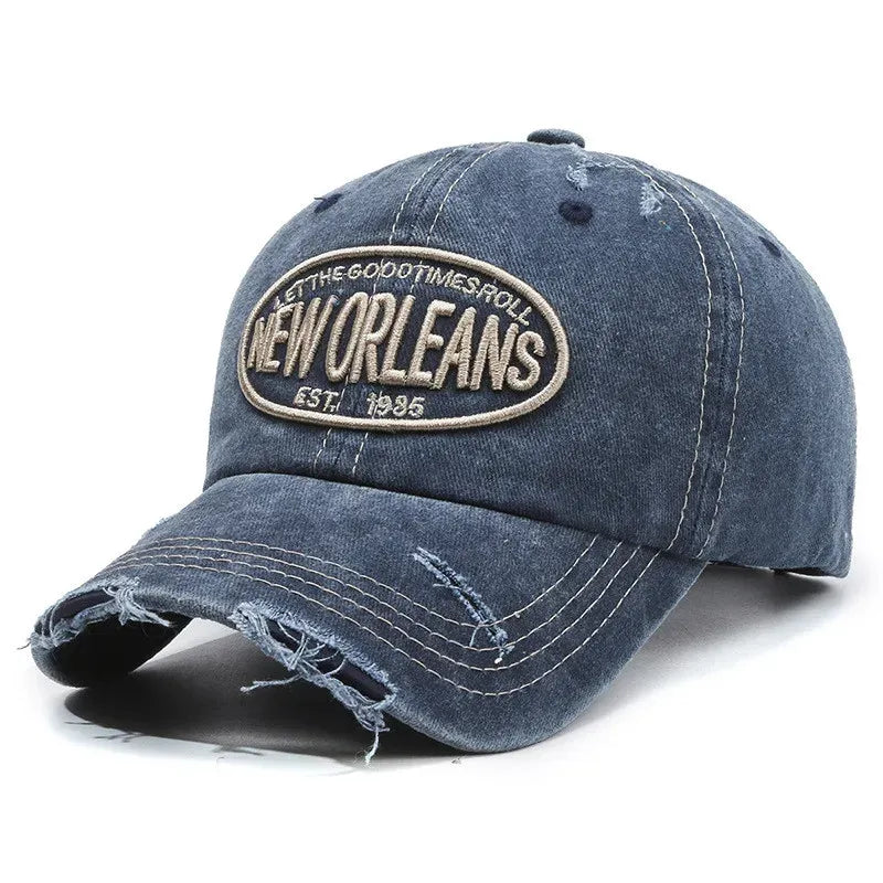 New Orleans Men's Vintage Ripped Baseball Cap – view 6
