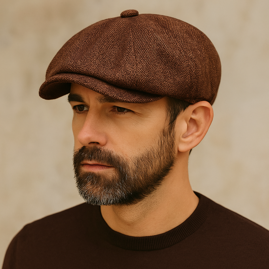 Men's Vintage Cotton Newsboy Cap – view 2