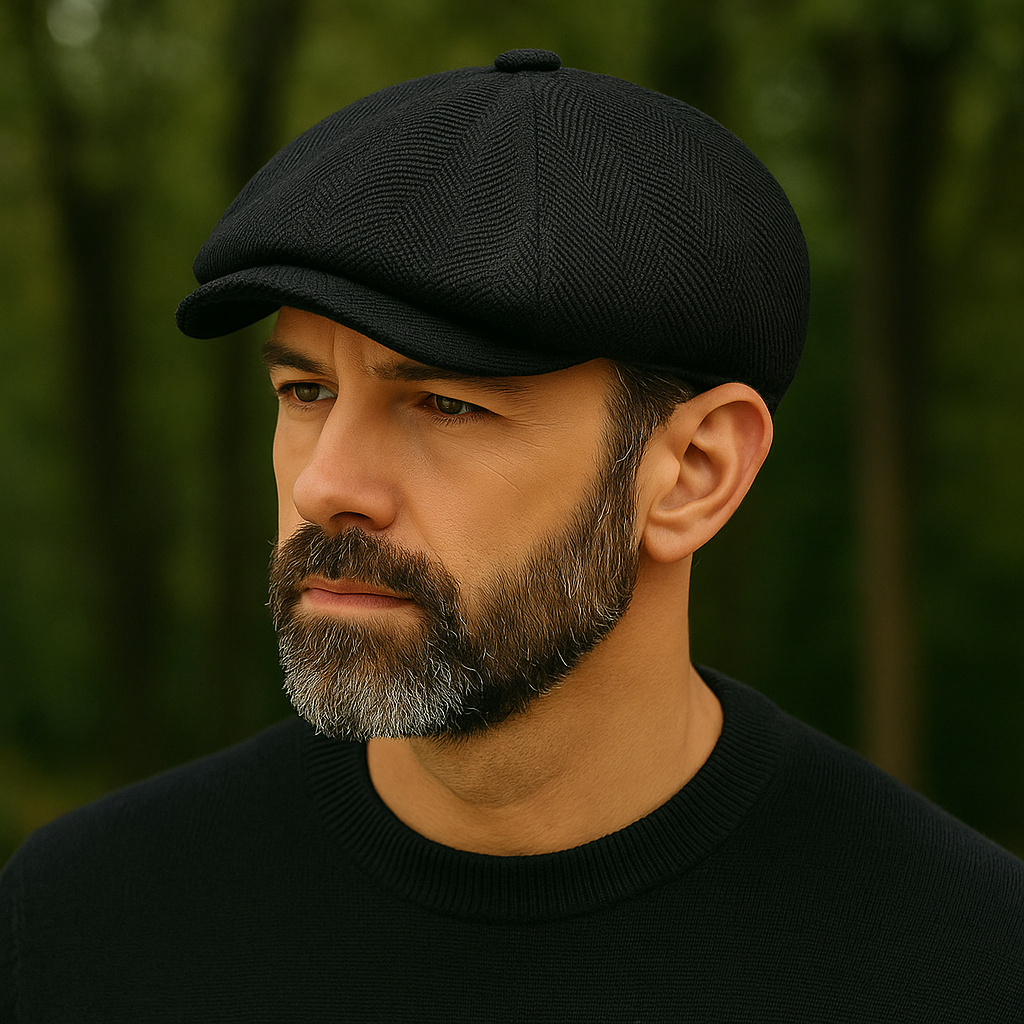 Men's Vintage Cotton Newsboy Cap – view 3