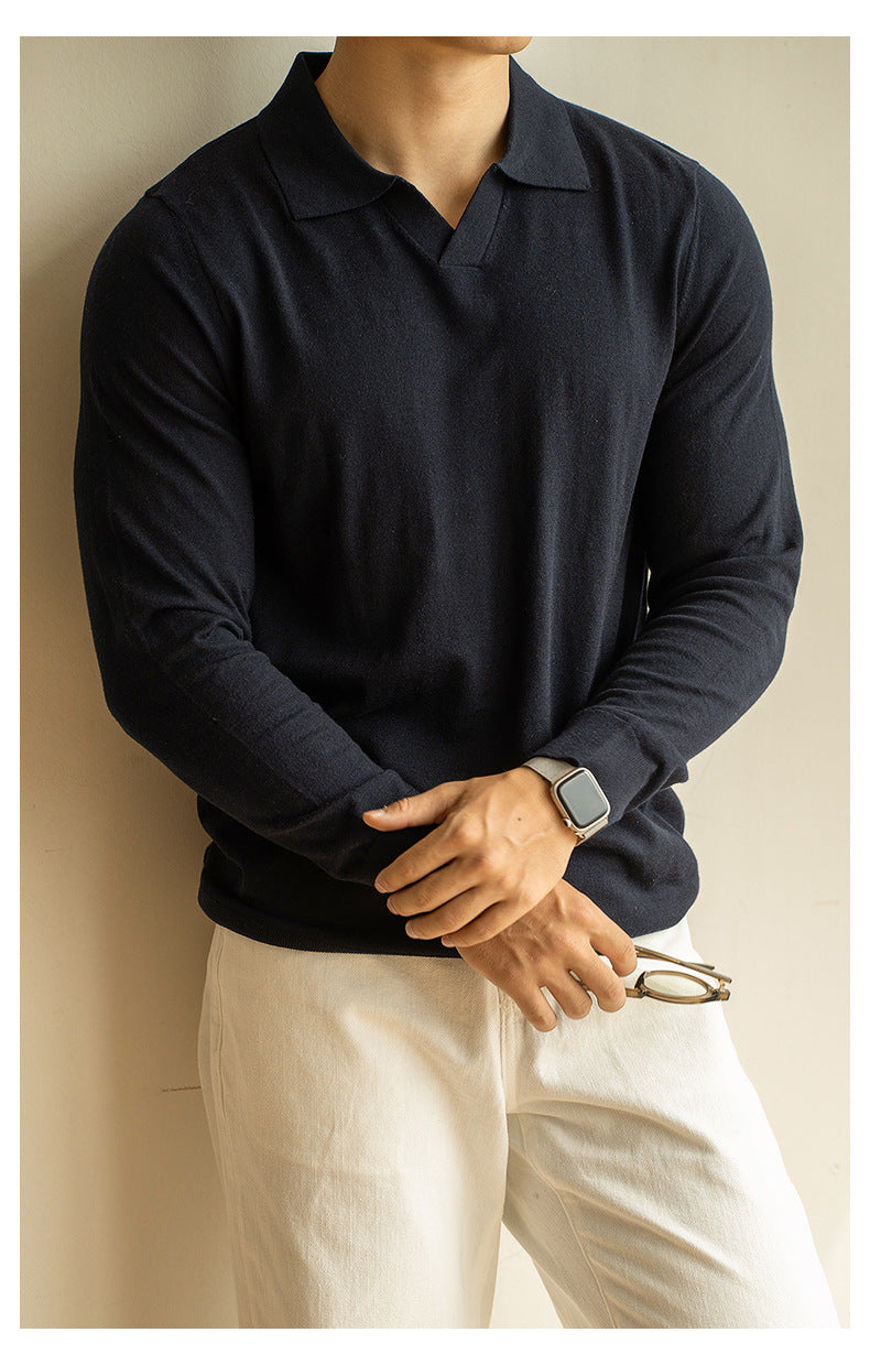 Sterling Men's Cotton Stretch Knit Jumper – view 9
