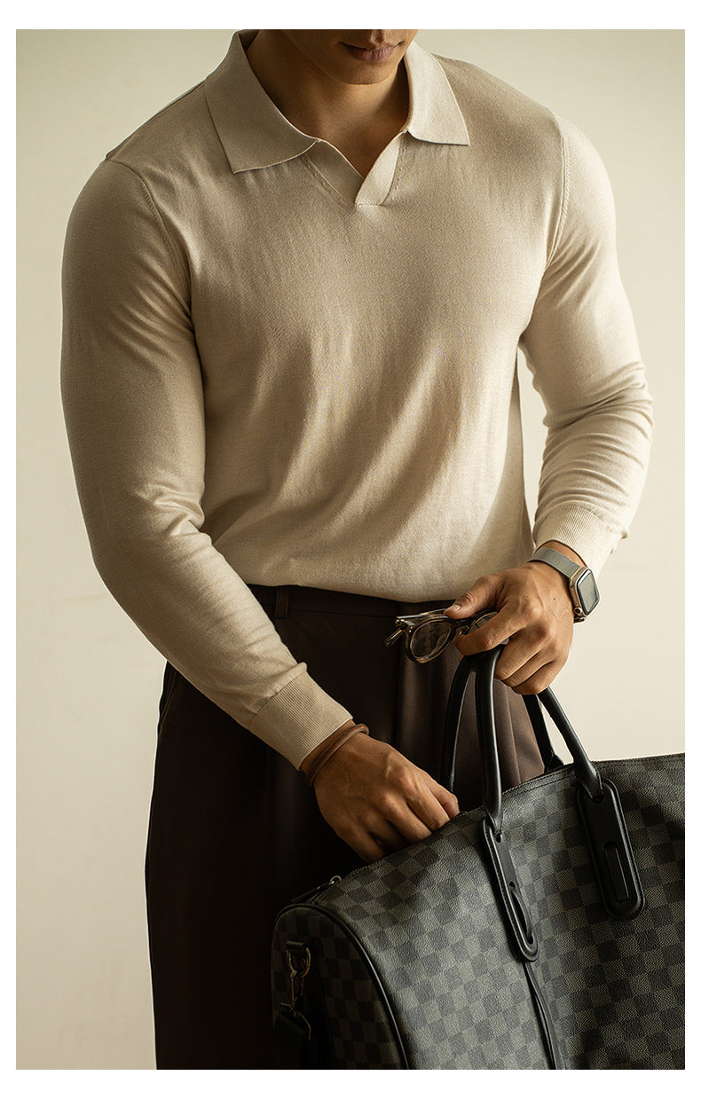Sterling Men's Cotton Stretch Knit Jumper – view 17