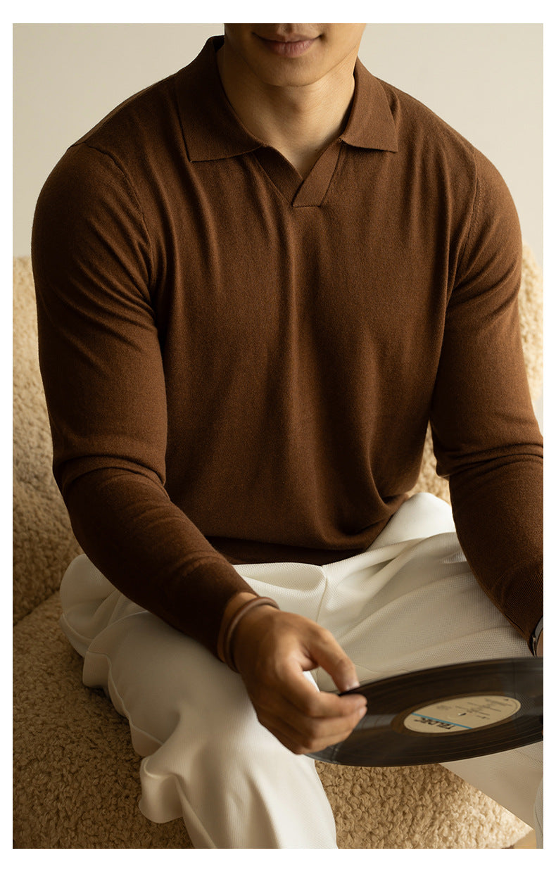 Sterling Men's Cotton Stretch Knit Jumper – view 4