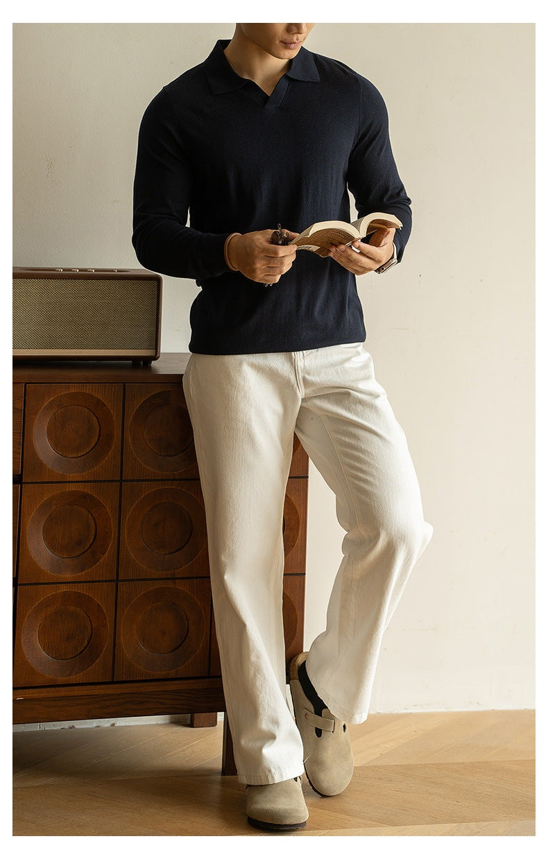 Sterling Men's Cotton Stretch Knit Jumper – view 11