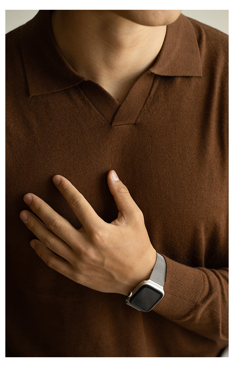 Sterling Men's Cotton Stretch Knit Jumper – view 5