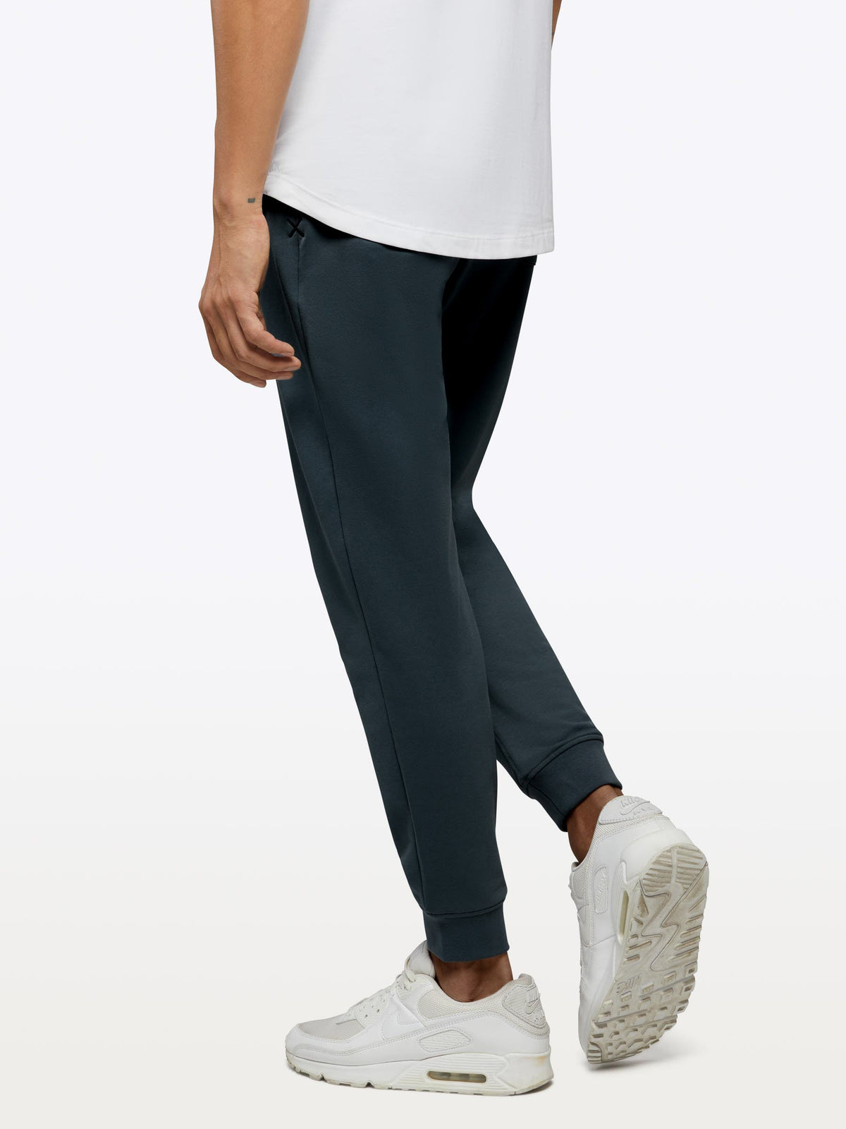 Men's Slim Fit French Terry Joggers in Obsidian – view 3