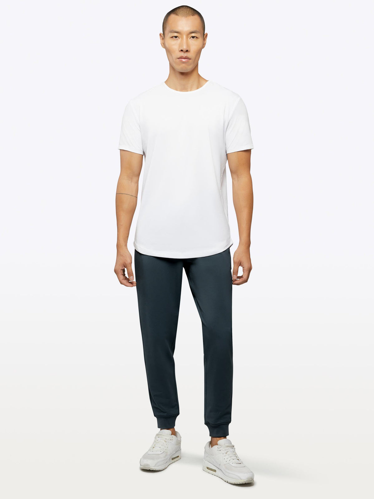 Men's Slim Fit French Terry Joggers in Obsidian – view 4