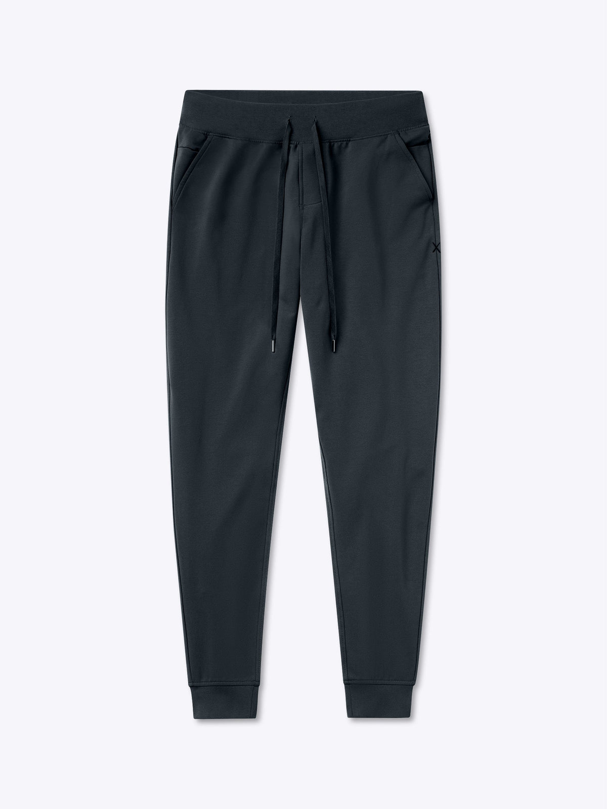 Men's Slim Fit French Terry Joggers in Obsidian – view 7