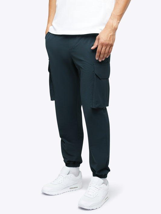 Men's Tech Cargo Joggers in Obsidian – view 1