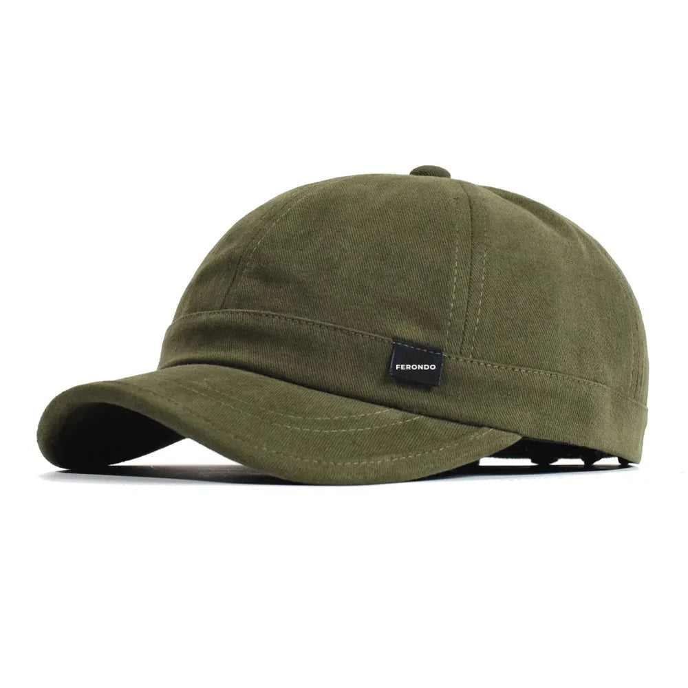 Men's Short Brim Cotton Baseball Cap – view 4
