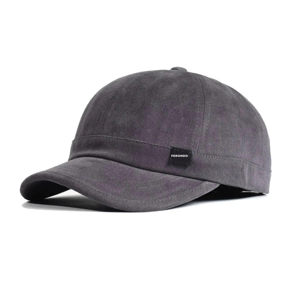 Men's Short Brim Cotton Baseball Cap – view 3