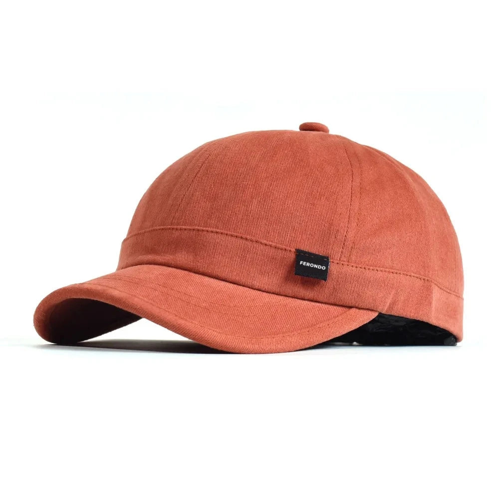 Men's Short Brim Cotton Baseball Cap – view 5