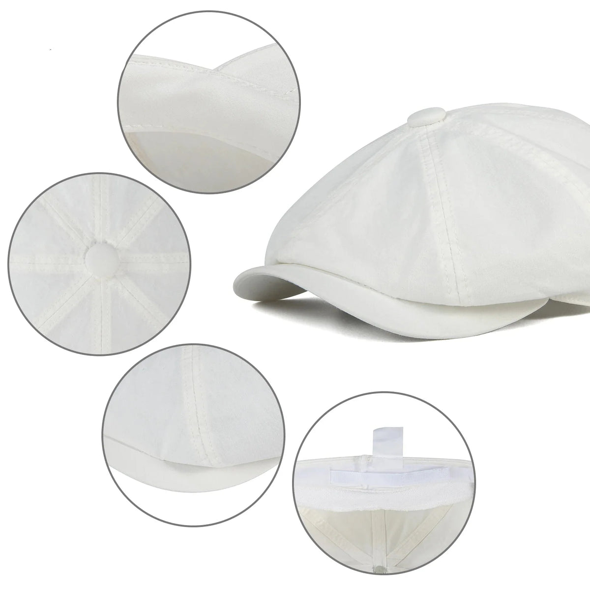 Ontario Men's Cotton Newsboy Cap – view 8