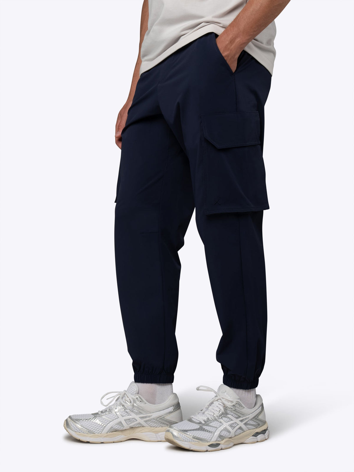 Men's Tech Cargo Joggers in Pacific Blue – view 3