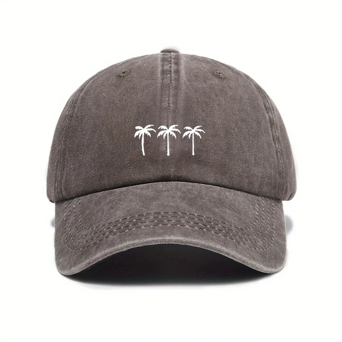 Palm Trees Men's Washed Cotton Blend Baseball Cap – view 2