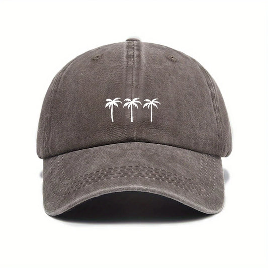 Palm Trees Men's Washed Cotton Blend Baseball Cap – view 2