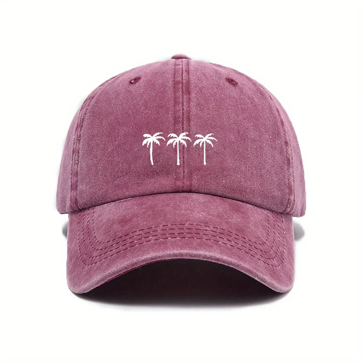 Palm Trees Men's Washed Cotton Blend Baseball Cap – view 5